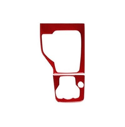 LHD Car Automatic Gear Shift Panel Interior Trim Sticker for Mazda 3 for Axela 2014-2016 Truck(LHD Red)