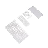 MAJESTE Transparentes doppelseitiges Klebeband, quadratisch, rund, Acryl, Keine Spuren, Selbstklebender Aufkleber, kreativ, super klebrig, wasserdicht, kleine Aufkleber/1019