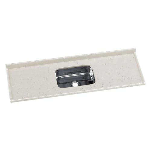 Pia de Cozinha Mármore Sintético 160x55cm com Cuba Aço Inox Multimóveis CR20475 Travertino