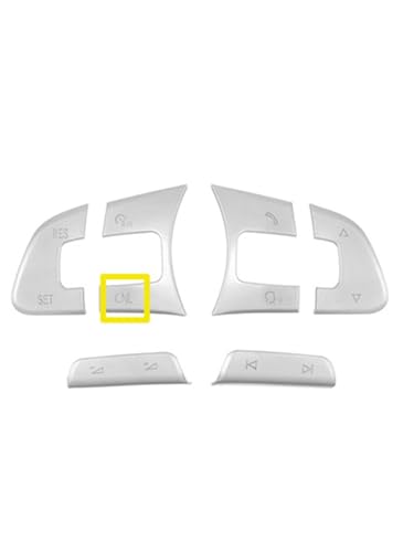 �Ԃ̑��� Compatible With GOLF 7 MK7 For Passat B8 �X�e�A�����O�z�C�[���{�^���J�o�[�X�e�b�J�[(CNL)