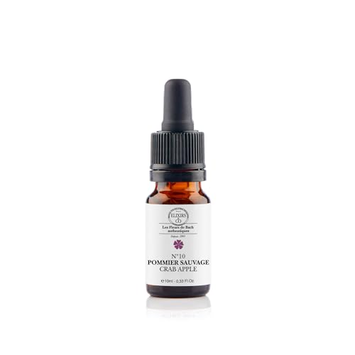 Elixirs & Co - Pommier sauvage n°10 BIO - Acceptation et purification - Remède naturel aux fleurs de bach 10mL - Complément alimentaire - Compte gouttes 100% Naturel - Fabriqué en France