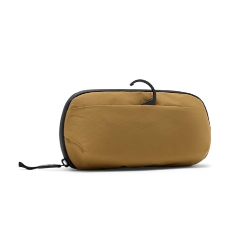 Image of Peak Design Small Wash Pouch, Coyote, Ocean Edition, Travel Toiletry Bag, Upright or Hanging Dopp Kit with Pockets, Magnetic Toothbrush Pocket, Wide UltraZip Opening, Toiletry Bag for Men and Women