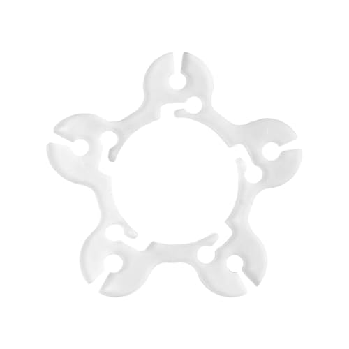 Bralucy Balloon Ring Clips 60pcs Multi-Functional Plum Blossom-Shaped Rings Buckle Reusable Balloon Arch Clips Suitable for Birthday Parties Wedding Venues Anniversary Celebrations