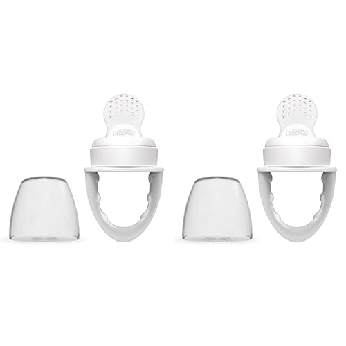 Image of Dr. Brown's Designed to Nourish, Fresh Firsts Silicone Feeder, Grey, One Size (Pack of 2)