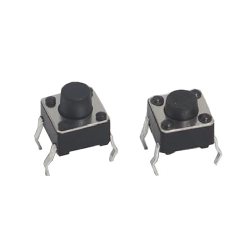 【50-10 piezas】Interruptor táctil de botón 6x6x4,3 5 6 7 8 9 10 11 - Botón de 30 MM DIP4-pin toque ligero DIP4 Botón pulsador de microacción interruptor de palanca(6x6x11,10PCS)