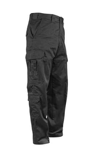 RYNO GEAR EMS Polycotton Pants (Black, 36)