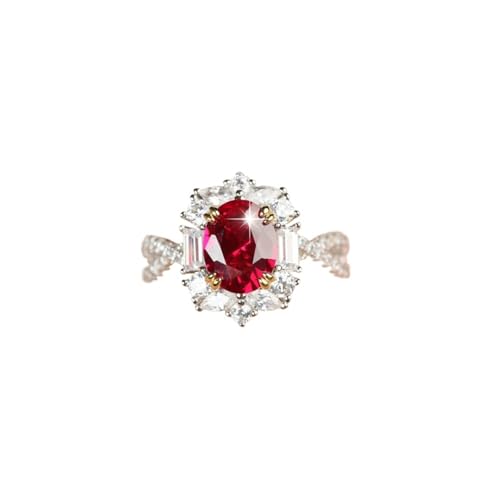 Bague moissanite 2 carats ovale en argent 925 éclat diamant éternel