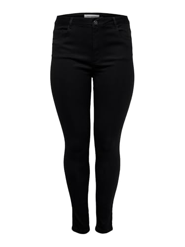 Only Carmakoma Nos Mujer Caraugusta HW Skinny Jeans Black Noos Vaqueros Skinny Not Applicable, Negro (Black Black), 44 /L30 (Talla del Fabricante: 44)