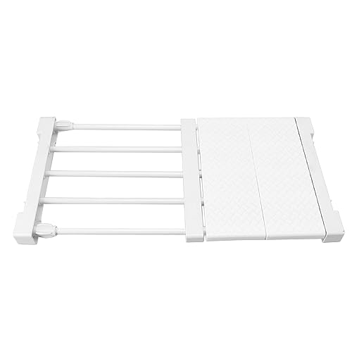 Divisor de armario ajustable blanco de 30 a 40 cm para optimizar ropa 5