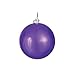 Vickerman 34949-4" Plum Shiny Ball Christmas Tree Ornament (6 Pack) (N591026DSV)