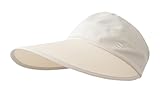 Awlsyj Gorra de béisbol sedosa de ala ancha, transpirable, plegable, con agujero para cola de caballo, deportes, UPF 50+, visera de protección solar, beige, Talla única