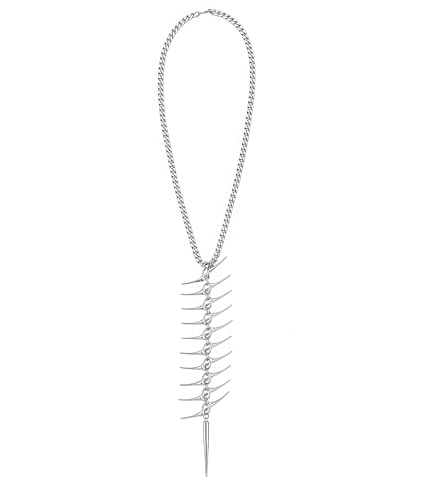 Stainless Steel Thorns | Horn Thorns | Fish Bones | Awls Hip-Hop Long Necklace, Fashionable Personality Unisex