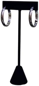 6 3/4" Black Velvet Single T-Shape Earring Stand