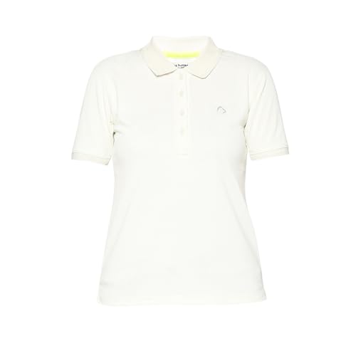 Image of Being Human Blue Slim Fit Polo Collar Short Sleeves Cotton Women's T-Shirt Clothing