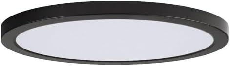 Maxim Lighting 57698WTBK Chip - 32W 1 LED Round Flush Mount-1 Inches Tall and 16 Inches Wide, Finish Color: Black
