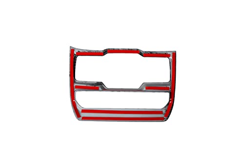 Painel de controle central de janela ABS com aparência de fibra de carbono para Jeep Wrangler JL Spo