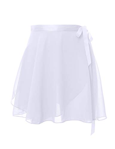Daydance Jupe ballet jeune fille mousseline blanche 8-12 ans