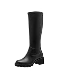 Tamaris Comfort Damen Stiefel mit Wechselfußbett Wasserabweisend, Schwarz (Black Nappa), 38 EU