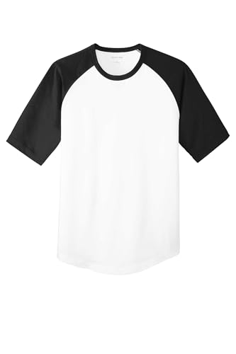 SPORT-TEK Youth Short Sleeve Colorblock Raglan Jersey | Relaxed Fit T-Shirt for Boys & Girls, Cotton Tee for Kids