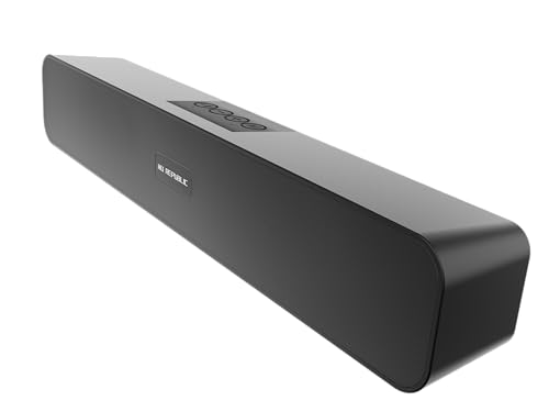 Nu Republic Soundbar 20 Bluetooth Soundbar with X-Bass Technology, 52mm Dynamic Drivers, Upto 12 Hrs Playtime, 20 W Output, Aux/USB Port (5.0 Channel) (Black) view 1