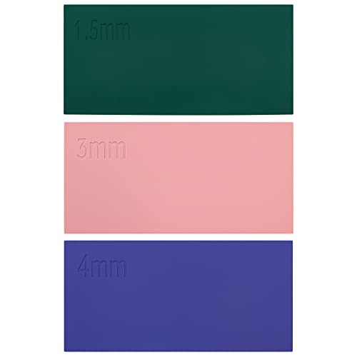 Hsthe Sea 3 uds., envolturas de Silicona para Tazas para sublimación, Prensa de Calor, Manga Envolvente para Vaso, 0,15mm, 0,3mm, 0,4mm de Espesor