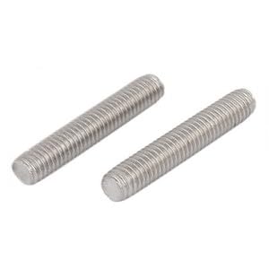 #US M6x35mm Male Threaded 304 Stainless Steel Rod Bar Studs for Mounting 20Pack