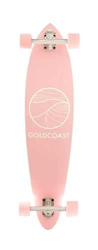 Goldcoast Skateboards Pintail Complete Longboard Skateboard (Classic Pink, 37.75