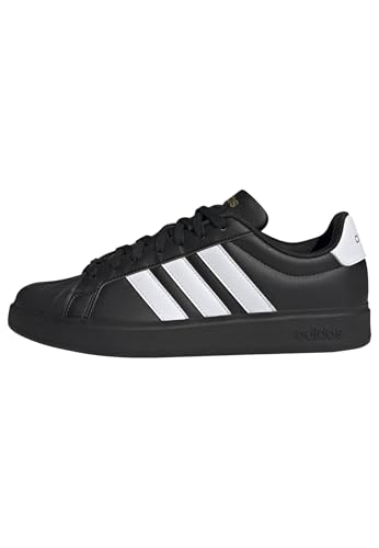 adidas Homme STREETTALK Shoes, Core Black/FTWR White/Matte Gold, 44 EU