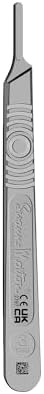 Swann Morton Scalpel Handle No. 3 - Stainless Steel, Fits Blades 10, 10A, 10R, 11, 12, 14, 15, & 15A, Esthetician Tools to Dermaplane, Surgical Knife Handle, Medical Grade Precision Instrument