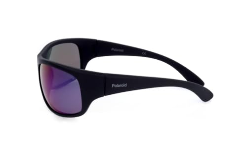 Polaroid Men's Modern 07886 3OL/5Z MT BLK GRN 66 Glasses, Black3