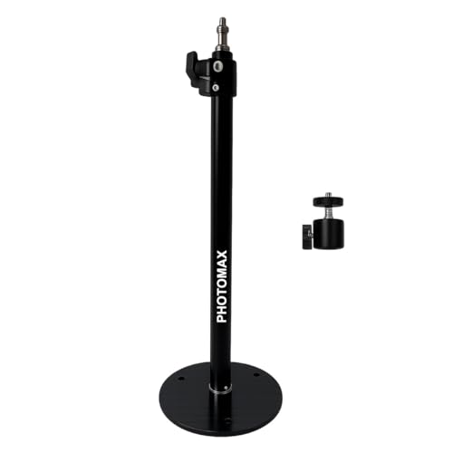 Image of PHOTOMAX Mini Wall Mount Boom Arm Tripod 84cm Wall Ceiling Mount Boom Arm Tripod Desk Mount Table Stand Adjustable Height for Photo Studio Video Ring Light Strobe Flash Mobile Lighting Softbox (CM03)
