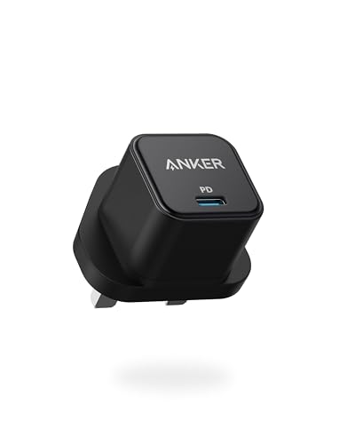 USB C Plug Anker 20W USB C Charger - Fast Charging PowerPort III Cube Charger Compatible with iPhone 17/16 Plus/16 Pro/16 Pro Max 15/14/13/12 Series Galaxy iPad (Cable Not Included)