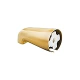 SENTO Slip On Gold Universal Heavy Durable Metal Bathroom Tub Spout Without Diverter, Heavy Duty Met