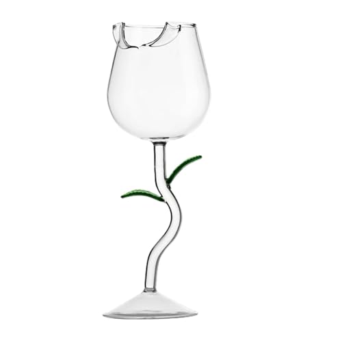 Rosé-Weinglas – Weinglas in Blumenform, hitzebeständig | kreative Weintasse, sicheres Trinkzubehör für Feiern, Hochzeiten, Treffen, Verlobungen, Versammlungen