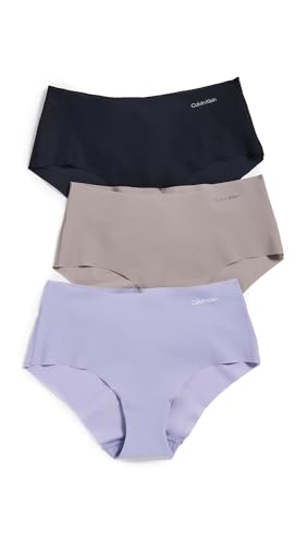 Image of Calvin Klein womens Invisibles Seamless Hipster Panties, Multipack