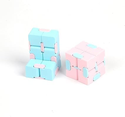 Miniatura 7 de Cubo infinito azul juguetes mágicos antiestrés cubo infinito mano flip alivio del estrés dedo antismo juego bolsillos juguete regalo alivio de la