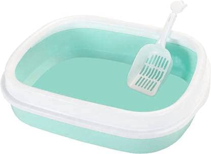 Pawwfect® Cat Litter Tray with Rim/Semi Closed Style of Cat Litter Basin (B09HL7VKFK) Amazon Price History, Amazon Price Tracker