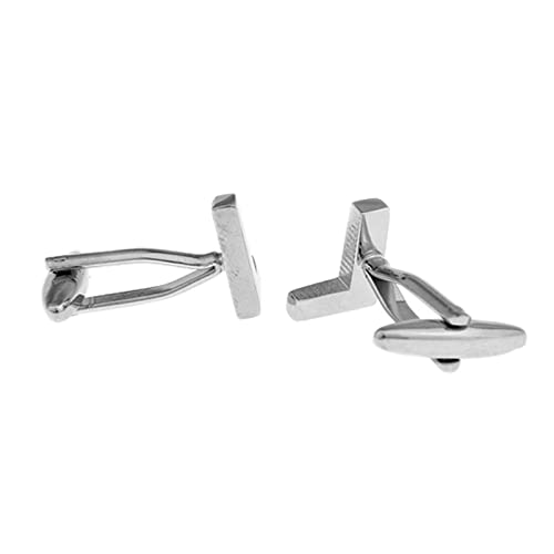 Mancuernillas Daesar para novio, modelo L plata miniatura 1
