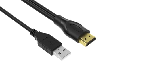 Yinker 10ft/3m USB HDMI KVM Cable for HDMI KVM Switch, USB Powered and Data Transfer, 4K@60Hz YUV 4:4:4