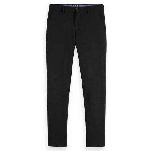 Scotch & Soda Mott Chino, Pantaloni, Uomo, Black FW, 33W / 32L