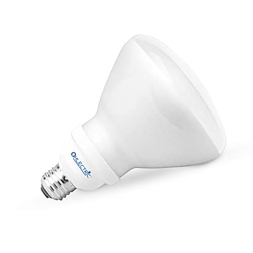 OhLectric OL-47877 Replacement Halco CFL23-27Watt R40 Reflector Bulb - 85 Watt Medium Base Replacement - 120V Replaces Bulbrite 511627, Philips 456814, Sylvania 29452 - 5000K, Bright White