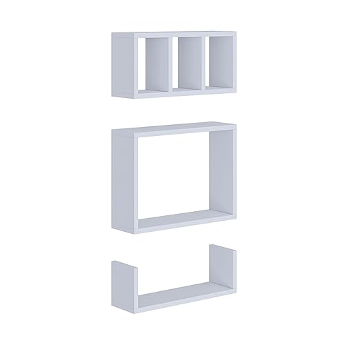 Conjunto Nicho e Prateleira Branco para Banheiro