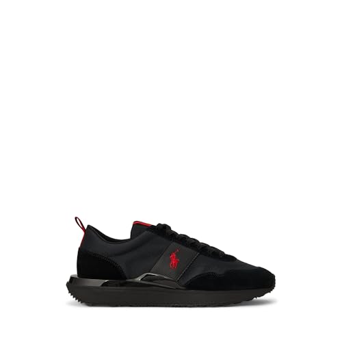 Image of POLO RALPH LAUREN Train 89 Suede & Oxford Sneakers