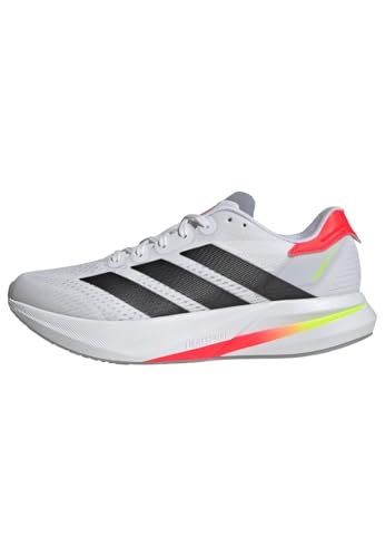 adidas Duramo Speed 2 Tênis de corrida masculino, FTWWHT/CBLACK/LUCRED, 41
