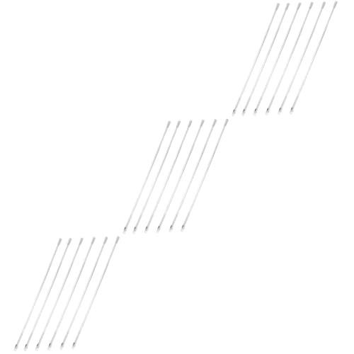 Alipis 18pcs Transparent Vertical Blind Pull Rods Lightweight Replacement Tilt Wands for Window Blinds Easy Install for Home Office Use