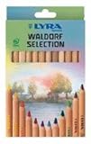 lyons Industries Lyra 11121 Waldorf Selection Colored Pencil, 12 Pack