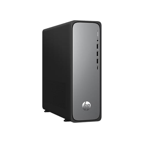HP OmniDesk Slim Desktop S03-0230ng, Intel 300 Prozessor, 8 GB DDR5 RAM, 512 GB PCIe Gen4 SSD, Intel UHD Graphics 710, Windows 11 Home, Wi-Fi 6, USB Type-C, Meteor Silver/Jack Black