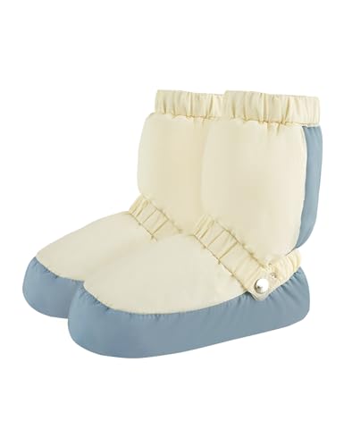 Daydance Teen Girls Women Dance Booties Blue Ballet Warm up Shoes