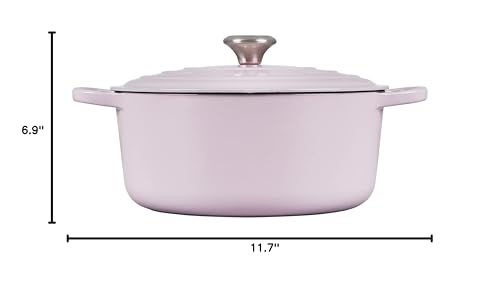 Image of Le Creuset Enameled Cast Iron Signature Round Dutch Oven, 7.25 qt., Shallot