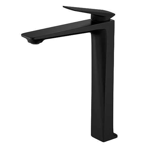 Robinet eau froide noir mat sur terrasse lave-mains lavabo vasque comptoir